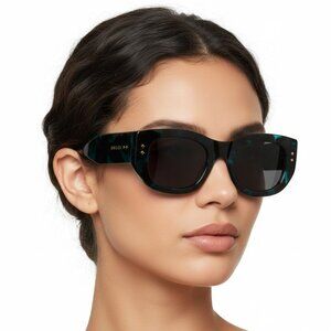 Gucci Womens Square/Rectangle Havana Havana Grey Fashion Designer Eyewear